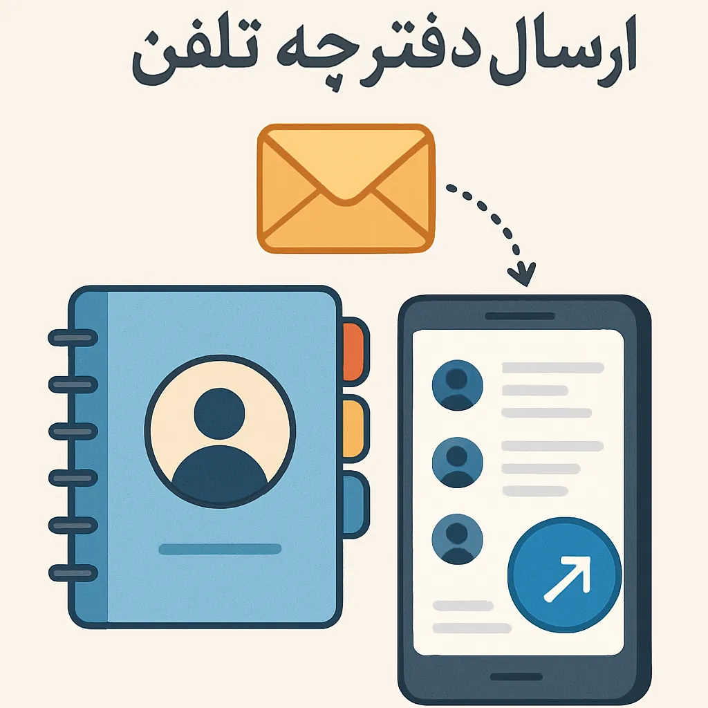 ارسال از طریق دفترچه تلفن